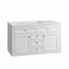 James Martin Vanities Chicago 48in Single Vanity, Glossy White w/ 3 CM Arctic Fall Top 305-V48-GW-3AF